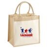 Cotton Pocket Jute Midi Tote Thumbnail