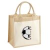 Cotton Pocket Jute Midi Tote Thumbnail