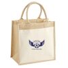 Cotton Pocket Jute Midi Tote Thumbnail
