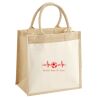 Cotton Pocket Jute Midi Tote Thumbnail