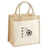 Cotton Pocket Jute Midi Tote Thumbnail