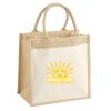 Cotton Pocket Jute Midi Tote Thumbnail