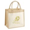 Cotton Pocket Jute Midi Tote Thumbnail