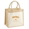 Cotton Pocket Jute Midi Tote Thumbnail