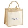 Cotton Pocket Jute Midi Tote Thumbnail