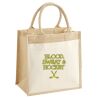 Cotton Pocket Jute Midi Tote Thumbnail