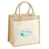 Cotton Pocket Jute Midi Tote Thumbnail