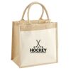 Cotton Pocket Jute Midi Tote Thumbnail