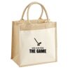 Cotton Pocket Jute Midi Tote Thumbnail