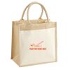 Cotton Pocket Jute Midi Tote Thumbnail