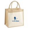 Cotton Pocket Jute Midi Tote Thumbnail