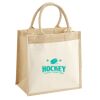 Cotton Pocket Jute Midi Tote Thumbnail