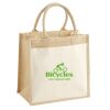 Cotton Pocket Jute Midi Tote Thumbnail