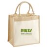 Cotton Pocket Jute Midi Tote Thumbnail