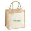 Cotton Pocket Jute Midi Tote Thumbnail