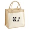 Cotton Pocket Jute Midi Tote Thumbnail