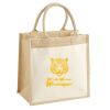Cotton Pocket Jute Midi Tote Thumbnail
