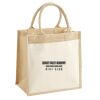 Cotton Pocket Jute Midi Tote Thumbnail