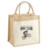 Cotton Pocket Jute Midi Tote Thumbnail