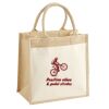 Cotton Pocket Jute Midi Tote Thumbnail