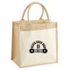 Cotton Pocket Jute Midi Tote Thumbnail