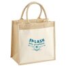 Cotton Pocket Jute Midi Tote Thumbnail