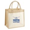 Cotton Pocket Jute Midi Tote Thumbnail