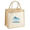 Cotton Pocket Jute Midi Tote Thumbnail