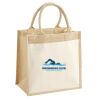 Cotton Pocket Jute Midi Tote Thumbnail