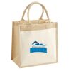 Cotton Pocket Jute Midi Tote Thumbnail