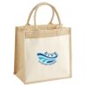 Cotton Pocket Jute Midi Tote Thumbnail