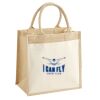 Cotton Pocket Jute Midi Tote Thumbnail