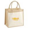 Cotton Pocket Jute Midi Tote Thumbnail