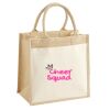Cotton Pocket Jute Midi Tote Thumbnail