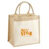 Cotton Pocket Jute Midi Tote Thumbnail