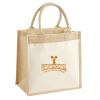 Cotton Pocket Jute Midi Tote Thumbnail