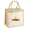 Cotton Pocket Jute Midi Tote Thumbnail