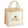 Cotton Pocket Jute Midi Tote Thumbnail