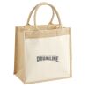 Cotton Pocket Jute Midi Tote Thumbnail