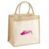 Cotton Pocket Jute Midi Tote Thumbnail