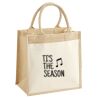Cotton Pocket Jute Midi Tote Thumbnail