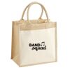 Cotton Pocket Jute Midi Tote Thumbnail
