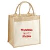 Cotton Pocket Jute Midi Tote Thumbnail