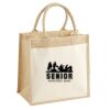 Cotton Pocket Jute Midi Tote Thumbnail