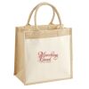 Cotton Pocket Jute Midi Tote Thumbnail