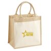 Cotton Pocket Jute Midi Tote Thumbnail