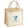 Cotton Pocket Jute Midi Tote Thumbnail