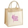 Cotton Pocket Jute Midi Tote Thumbnail