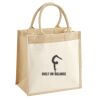 Cotton Pocket Jute Midi Tote Thumbnail