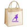 Cotton Pocket Jute Midi Tote Thumbnail